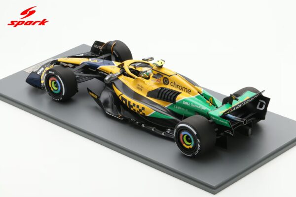 Spark 1:12 McLaren F1 MCL38 #4 Lando Norris Monaco GP 2024 Ayrton Senna Tribute Livery with Pitboard (12S048) Resin Model 20 Spark 1:12 McLaren F1 MCL38 #4 Lando Norris Monaco GP 2024 Ayrton Senna Tribute Livery with Pitboard (12S048) Resin Model