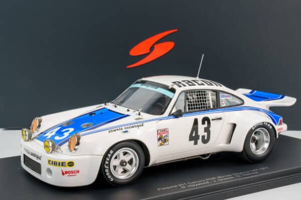 Spark - 1:18 Porsche 911 Carrera RSR No.43 Winner 24h Daytona 1977 - Haywood, Graves, Helmick - Resin Model