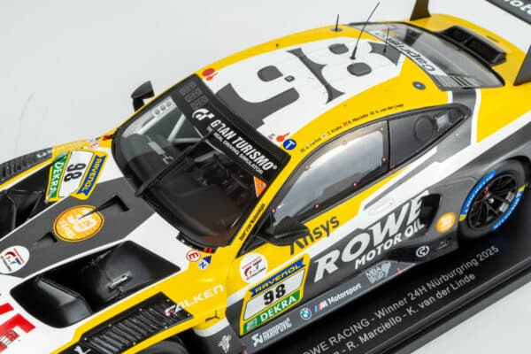 Spark - 1:18 BMW M4 GT3 EVO No.98 ROWE Winner 24h Nurburgring 2025 (18NUR2025) Limited Edition Resin Model 15 Spark - 1:18 BMW M4 GT3 EVO No.98 ROWE Winner 24h Nurburgring 2025 (18NUR2025) Limited Edition Resin Model