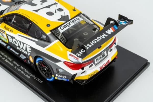 Spark - 1:18 BMW M4 GT3 EVO No.98 ROWE Winner 24h Nurburgring 2025 (18NUR2025) Limited Edition Resin Model 16 Spark - 1:18 BMW M4 GT3 EVO No.98 ROWE Winner 24h Nurburgring 2025 (18NUR2025) Limited Edition Resin Model