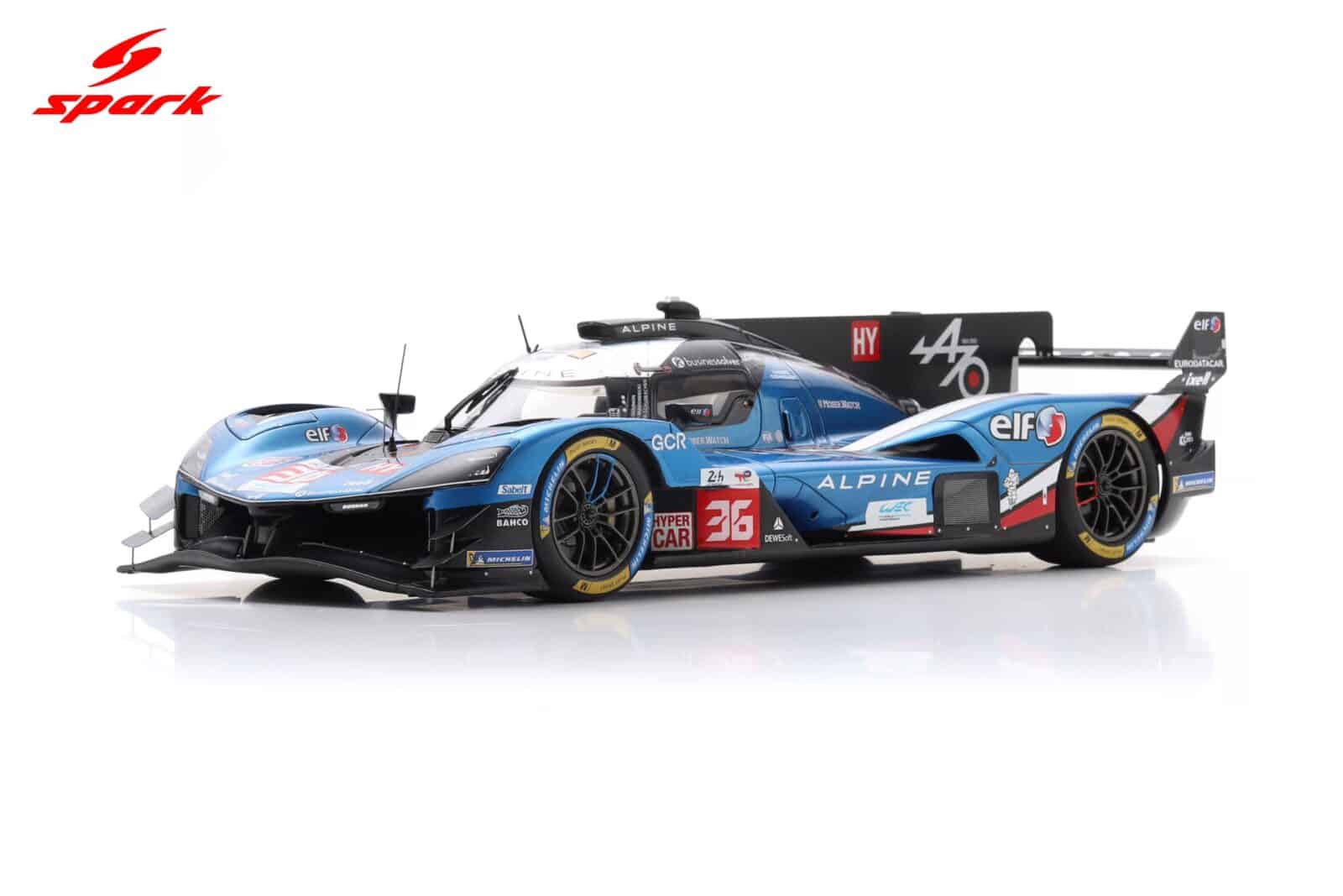 Spark 1:18 Alpine A424 No.35 9th Place 2025 24h Le Mans (18S1060)