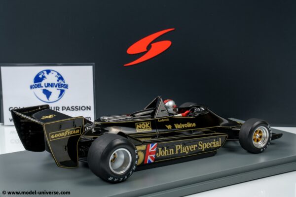 Spark - 1:18 Lotus 79 No.5 Mario Andretti - Winner Belgian GP 1978 - Resin Model 11 Spark 18S366 Lotus 79 Mario Andretti Winner Belgian GP 1978 10