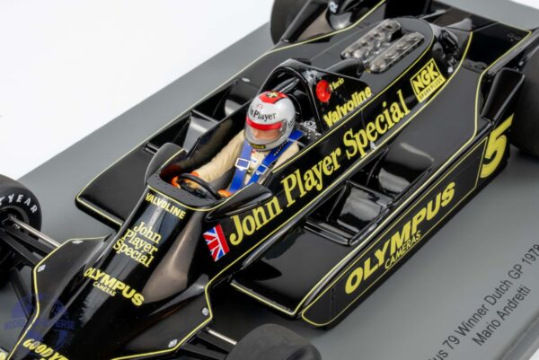 Spark - 1:18 Lotus 79 JPS No.5 Mario Andretti Winner Dutch GP 1978 - Resin Model 10 Spark 18S444 Lotus 79 Winner Dutch GP Mario Andretti 2