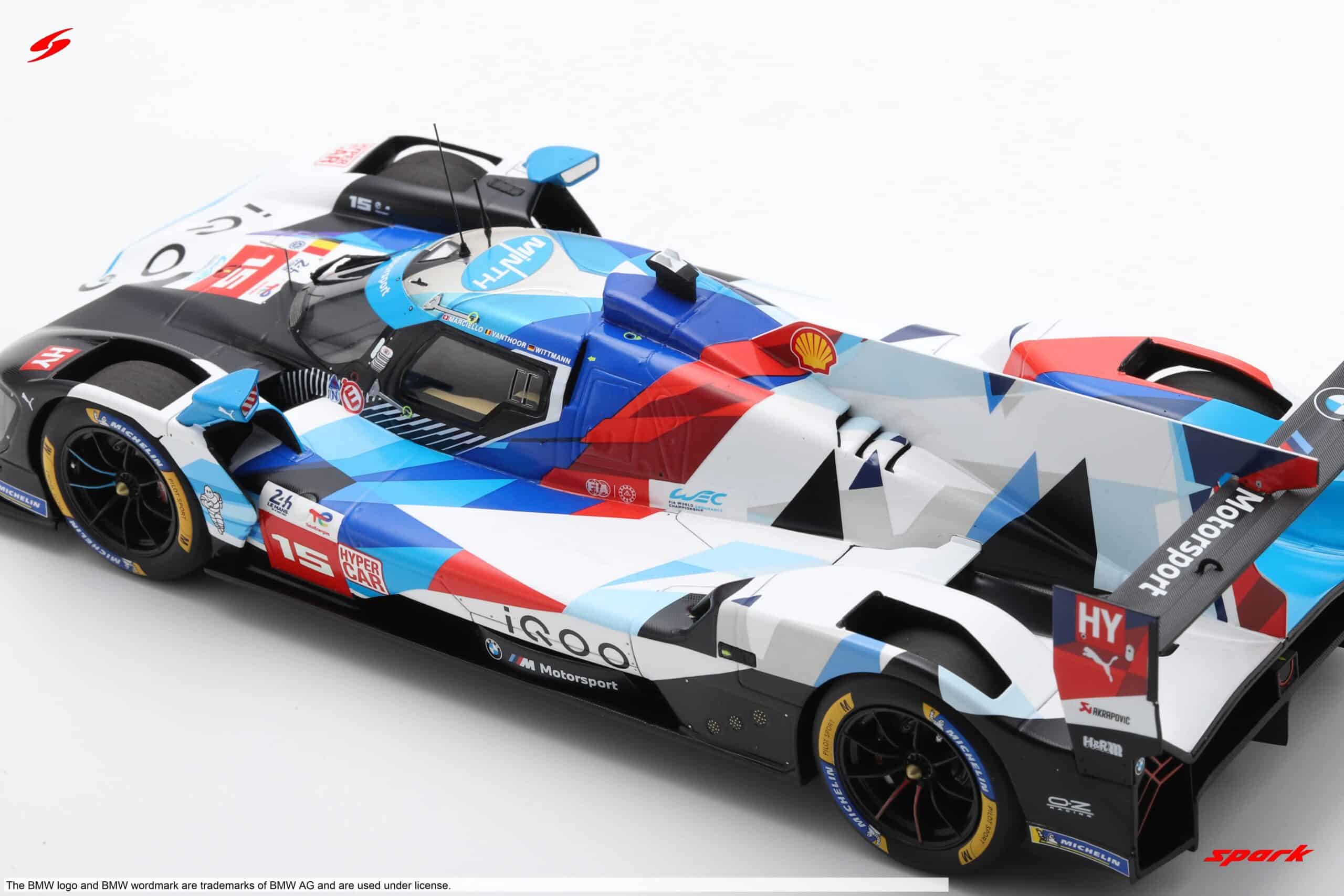 Spark - 1:18 BMW M Hybrid V8 No.15 24h Le Mans 2024 D.Vanthoor, R.Marciello, M.Wittmann - Resin Model 5 Spark - 1:18 BMW M Hybrid V8 No.15 24h Le Mans 2024 D.Vanthoor, R.Marciello, M.Wittmann - Resin Model