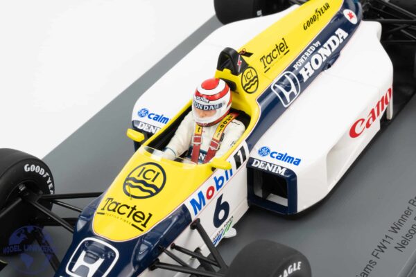 Spark - 1:18 Williams FW11 No.6 Nelson Piquet Winner Brazilian GP 1986 - Resin Model 14 Spark 18S737 3