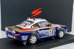Spark - 1:18 Porsche 959 No.186 Winner Paris Dakar Rally 1986 - Metge, Lemoine - Resin Model