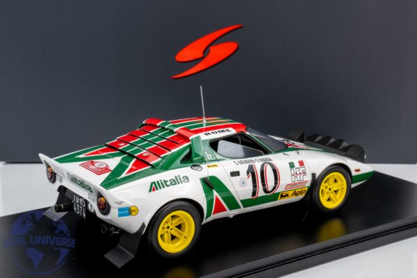 Spark - 1:18 Lancia Stratos HF No.10 Winner Monte Carlo Rally 1976 Sandro Munari - Resin Model