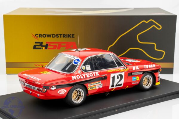 Spark 1:18 BMW 3.0CSi No.12 Winner 24H Spa 1974 - Resin Model 8 Spark 1:18 BMW 3.0CSi No.12 Winner 24H Spa 1974 - Resin Model