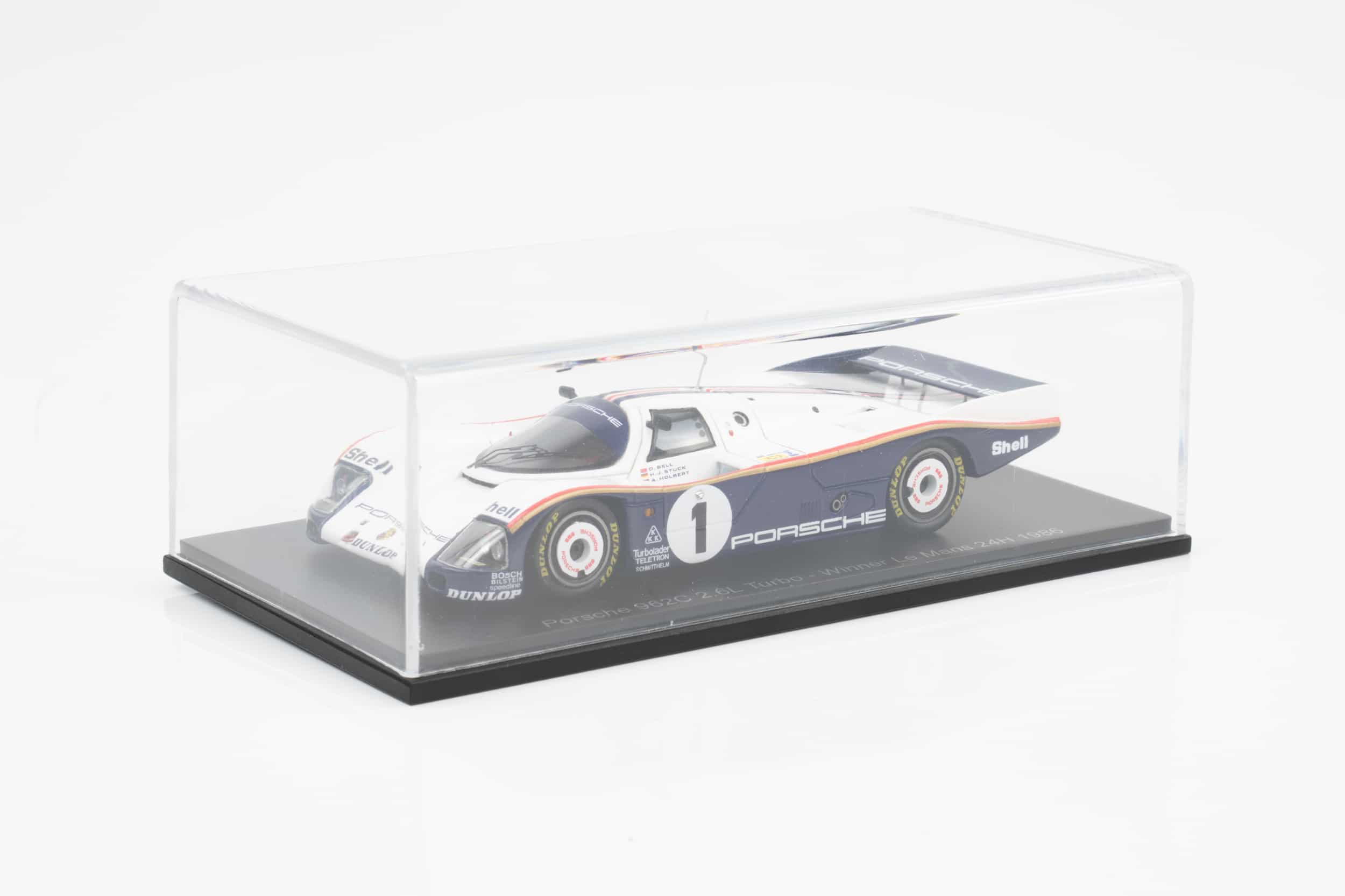 Spark - 1:43 Porsche 962C 2.6L Turbo No.1 Winner 24H Le Mans 1986 Hans-Joachim Stuck - Derek Bell - Al Holbert - Resin Model 3 Spark - 1:43 Porsche 962C 2.6L Turbo No.1 Winner 24H Le Mans 1986 Hans-Joachim Stuck - Derek Bell - Al Holbert - Resin Model - Image 3