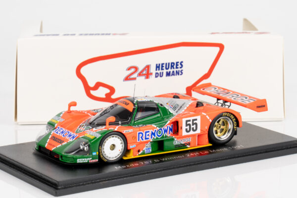 Spark 1:43 Mazda 787B No.55 Winner 24h Le Mans 1991 Weidler, Herbert, Gachot (43LM91) Resin Model 10 Spark 1:43 Mazda 787B No.55 Winner 24h Le Mans 1991 Weidler, Herbert, Gachot (43LM91) Resin Model