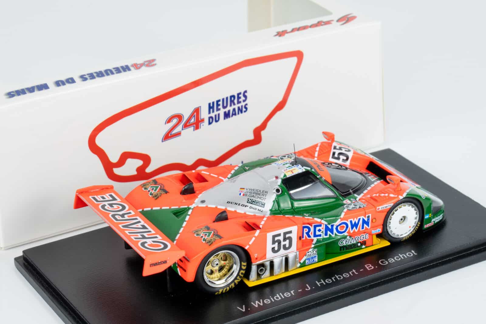 Spark 1:43 Mazda 787B No.55 Winner 24h Le Mans 1991 Weidler
