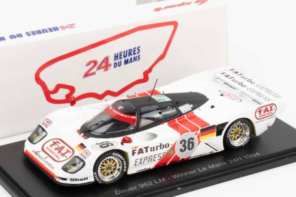 Spark - 1:43 Dauer 962 LM No.36 Winner 24H Le Mans 1994 Mauro Baldi - Yannick Dalmas - Hurley Haywood - Resin Model