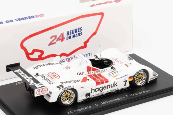 Spark - 1:43 Joest WSC 95 Porsche No.7 Joest Racing Winner 24H Le Mans 1997 Michele Alboreto - Stefan Johansson - Tom Kristensen - Resin Model 4 Spark - 1:43 Joest WSC 95 Porsche No.7 Joest Racing Winner 24H Le Mans 1997 Michele Alboreto - Stefan Johansson - Tom Kristensen - Resin Model