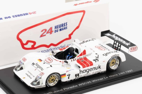 Spark - 1:43 Joest WSC 95 Porsche No.7 Joest Racing Winner 24H Le Mans 1997 Michele Alboreto - Stefan Johansson - Tom Kristensen - Resin Model