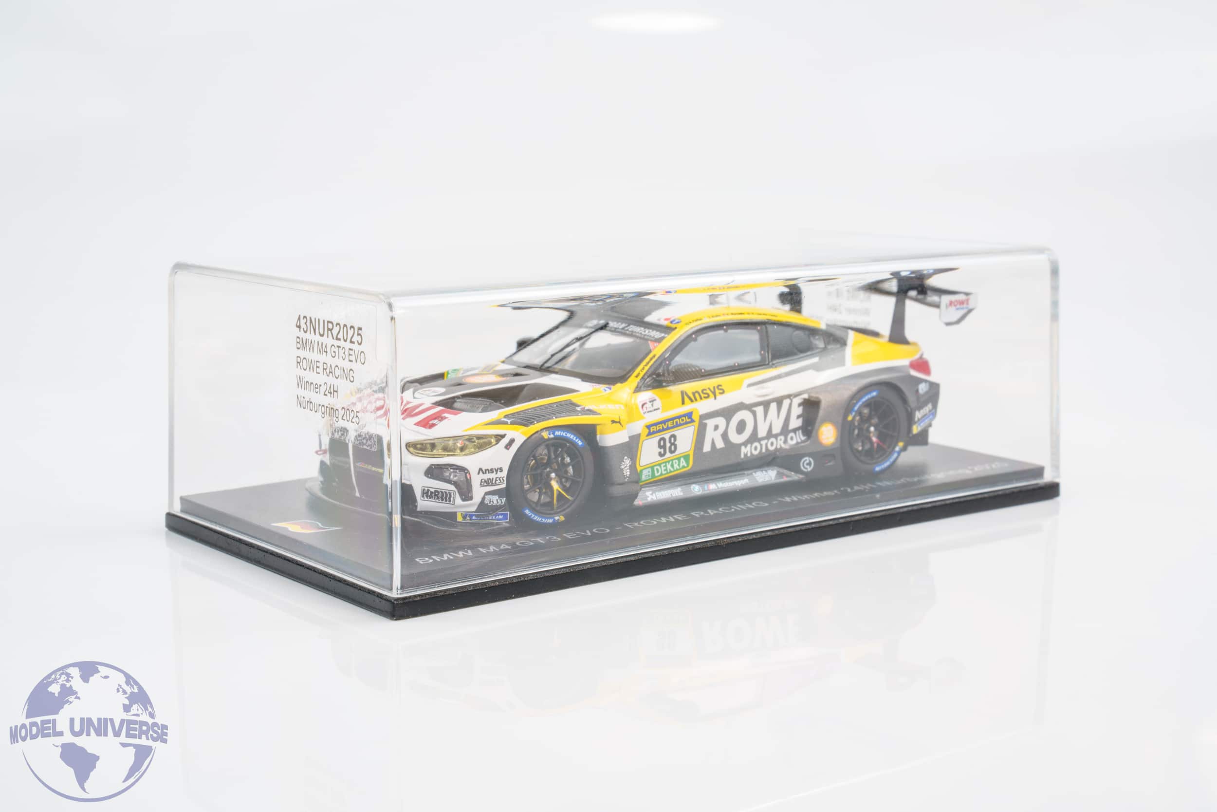 Spark - 1:43 BMW M4 GT3 EVO No.98 ROWE Racing Winner 24h Nurburgring 2025 - A.Farfus, J.Krohn, R.Marciello, K.Van der Linde - Limited Edition Resin Model 3 Spark - 1:43 BMW M4 GT3 EVO No.98 ROWE Racing Winner 24h Nurburgring 2025 - A.Farfus, J.Krohn, R.Marciello, K.Van der Linde - Limited Edition Resin Model