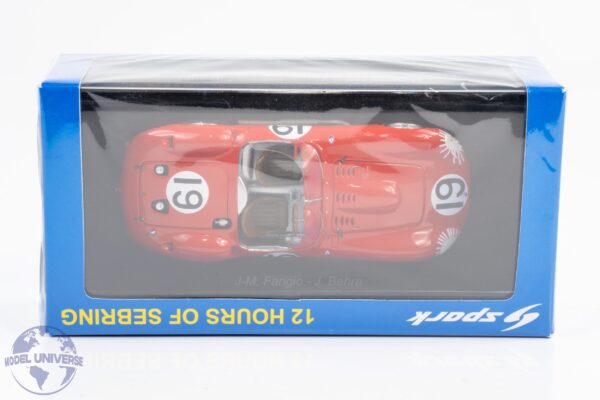 Spark - 1:43 Maserati 450 S Fangio Behra No.19 Winner 12h Sebring 1957 - Resin Model