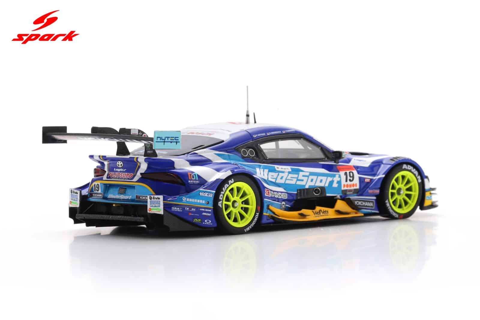 Spark 1:43 Toyota WedsSport ADVAN GR Supra No.19 Yusuke Kunimoto
