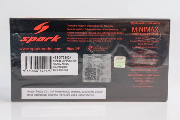 Spark - 1:43 Nissan Z Kondo No.24 Matsuda, Natori Super GT500 2025 - Resin Model 7 Spark - 1:43 Nissan Z Kondo No.24 Matsuda, Natori Super GT500 2025 - Resin Model