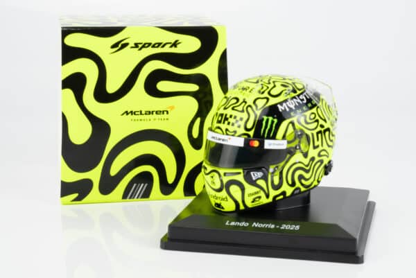 Spark 1:5 Lando Norris McLaren F1 Helmet 2025 Season (5HF188) Helmet Replica