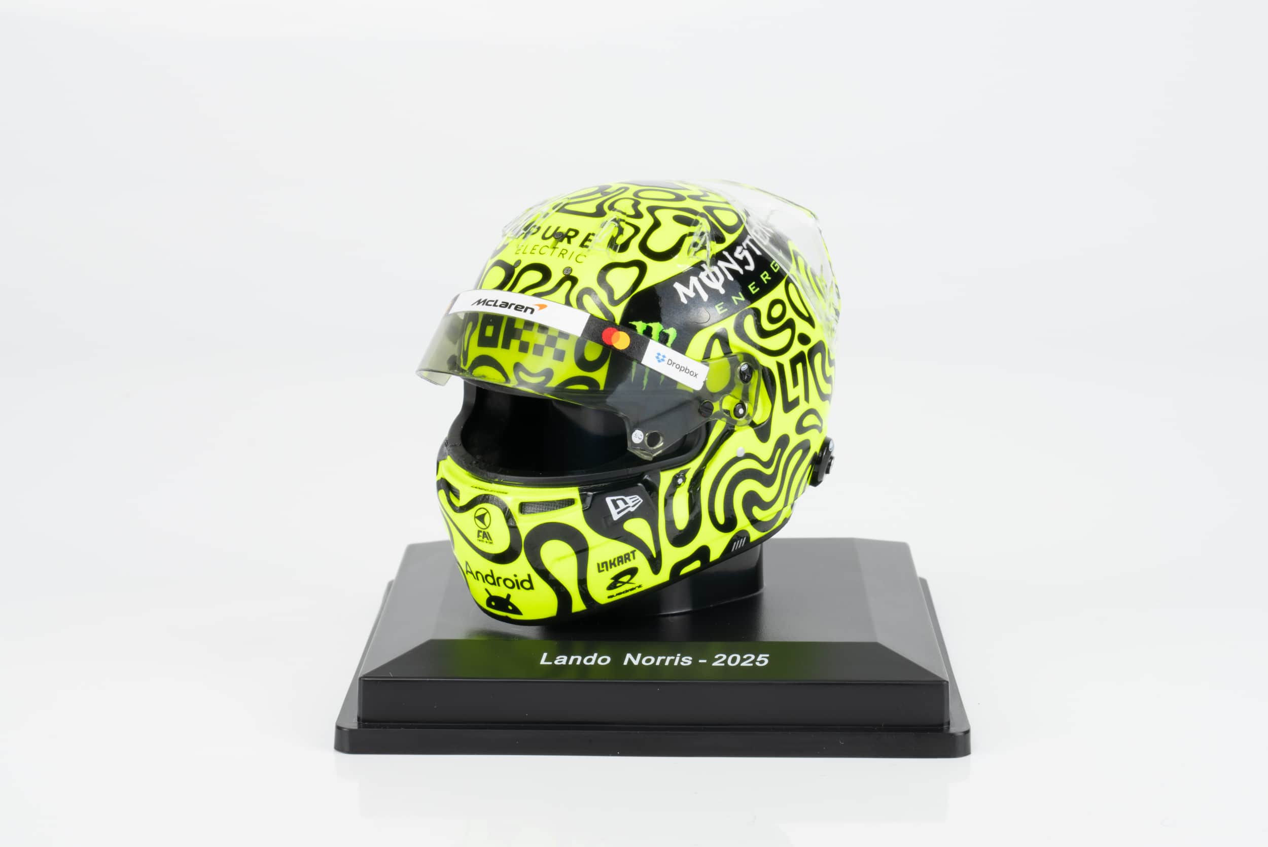 Spark 1:5 Lando Norris McLaren F1 Helmet 2025 Season (5HF188) Helmet Replica 3 Spark 1:5 Lando Norris McLaren F1 Helmet 2025 Season (5HF188) Helmet Replica - Image 3