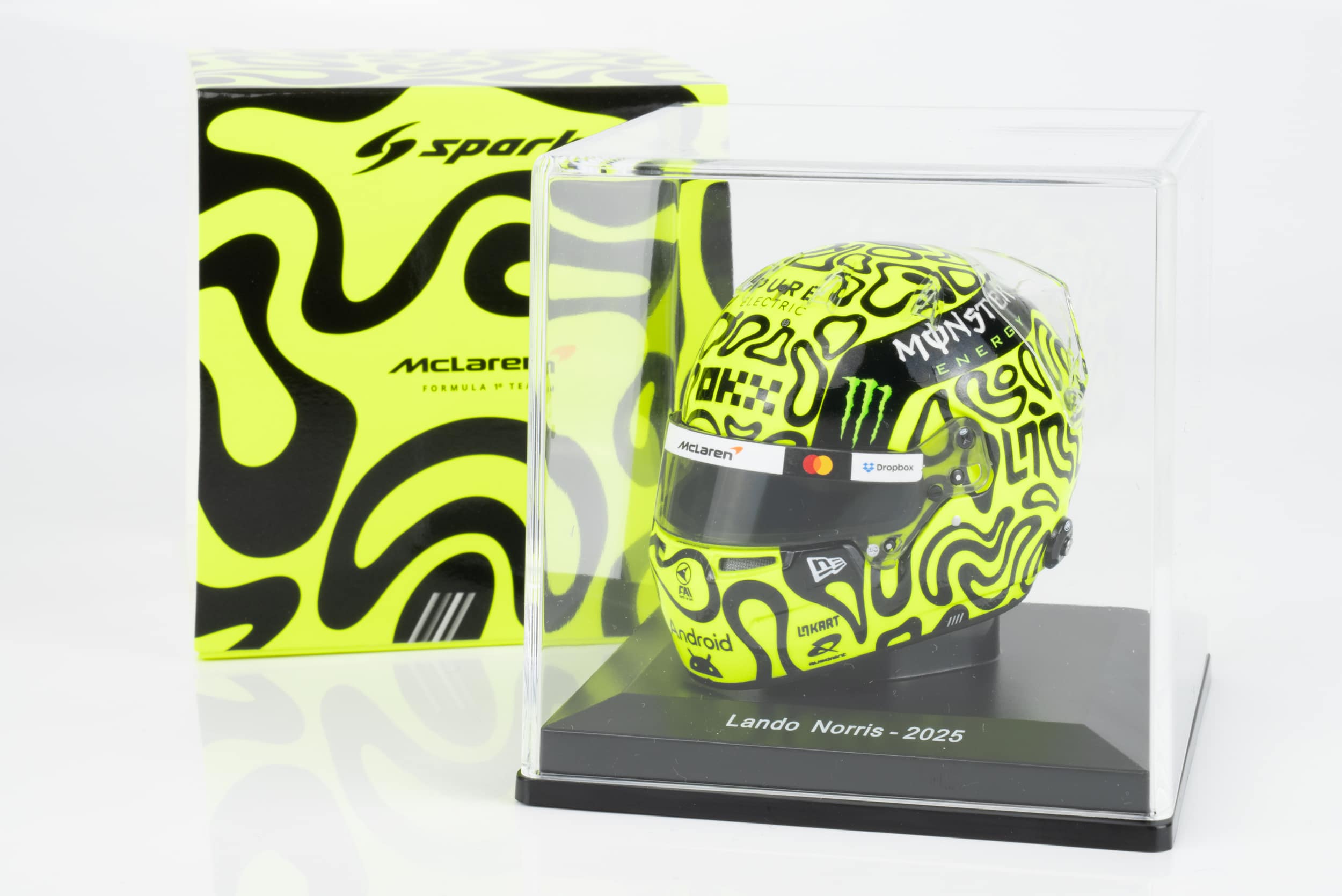 Spark 1:5 Lando Norris McLaren F1 Helmet 2025 Season (5HF188) Helmet Replica 2 Spark 1:5 Lando Norris McLaren F1 Helmet 2025 Season (5HF188) Helmet Replica - Image 2