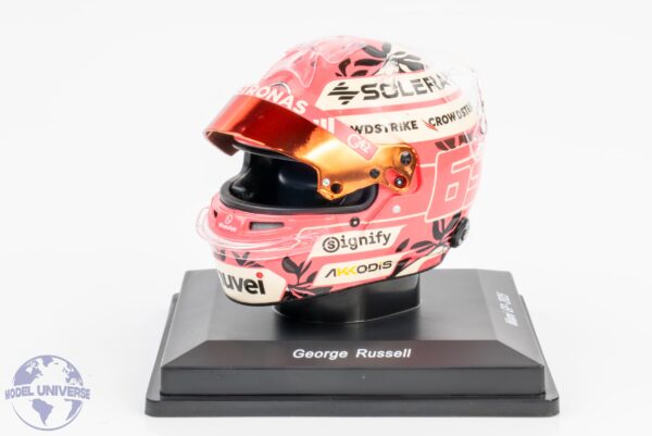 Spark - 1:5 George Russell Mercedes F1 Miami GP 2025 Helmet - Resin Model 11 Spark - 1:5 George Russell Mercedes F1 Miami GP 2025 Helmet - Resin Model