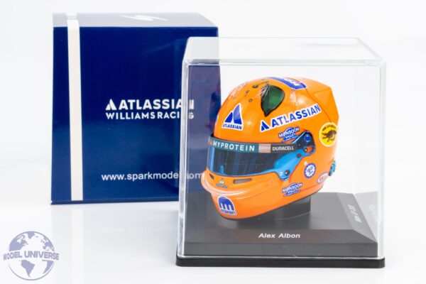 Spark - 1:5 Alexander Albon Williams Miami GP 2025 - Helmet Replica 9 Spark - 1:5 Alexander Albon Williams Miami GP 2025 - Helmet Replica
