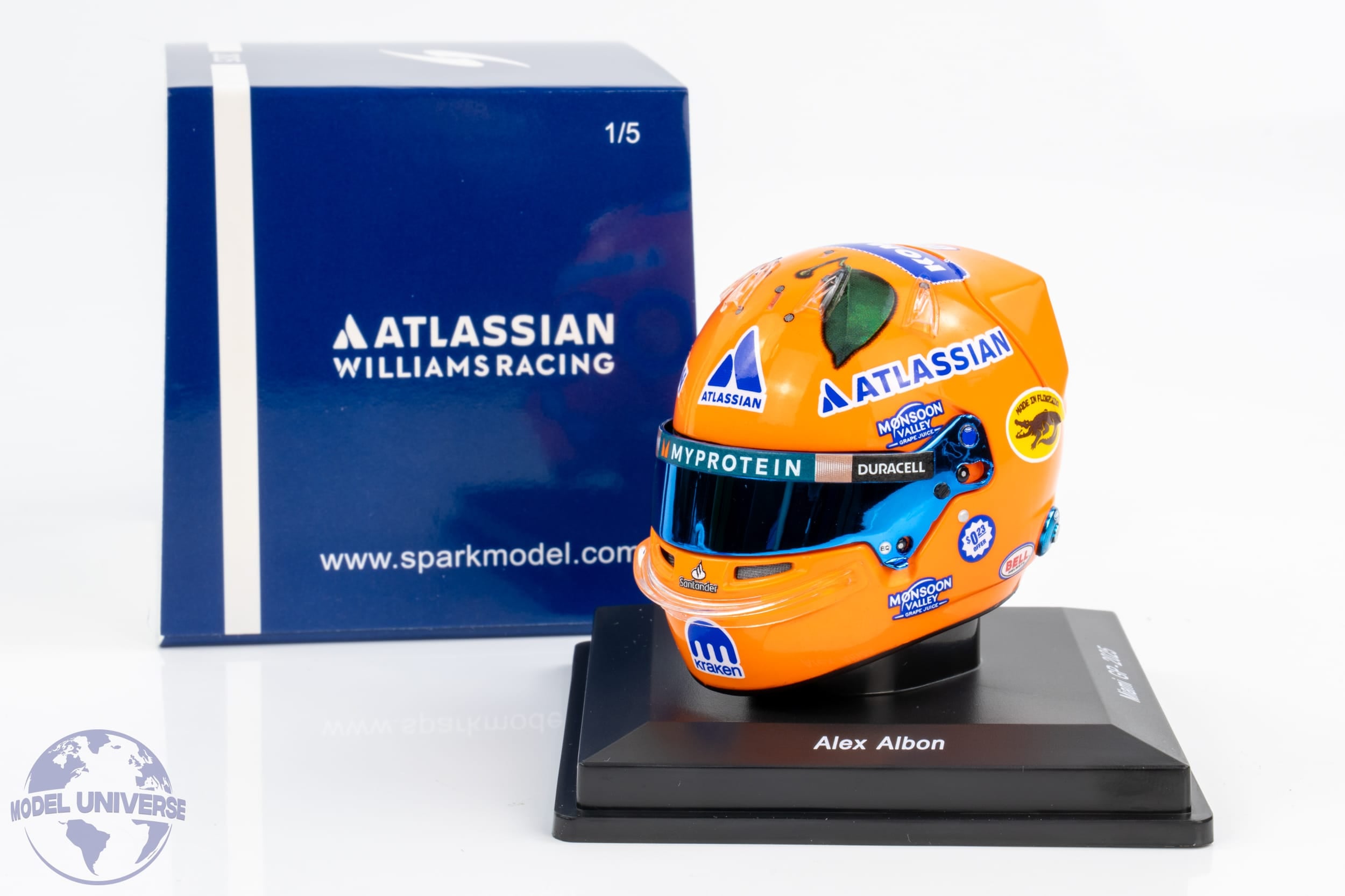 Spark - 1:5 Alexander Albon Williams Miami GP 2025 - Helmet Replica
