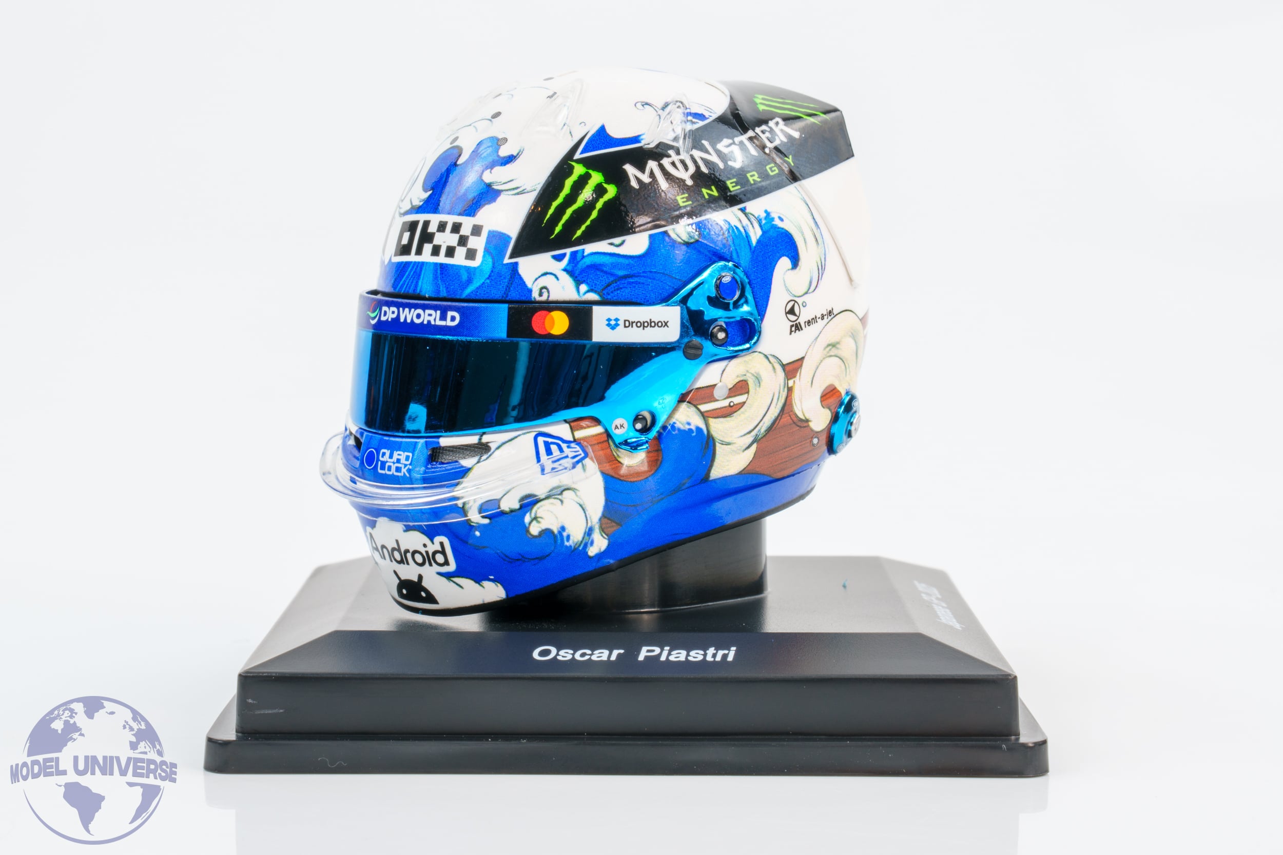 Spark - 1:5 Oscar Piastri McLaren Japanese GP 2025 - Helmet Replica 3 Spark - 1:5 Oscar Piastri McLaren Japanese GP 2025 - Helmet Replica