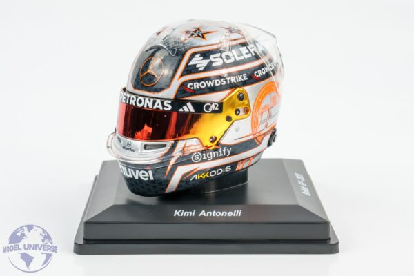 Spark - 1:5 Kimi Antonelli Mercedes British GP 2025 - Helmet Replica 11 Spark - 1:5 Kimi Antonelli Mercedes British GP 2025 - Helmet Replica