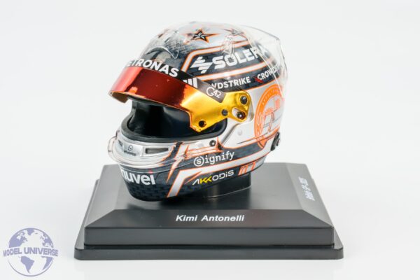 Spark - 1:5 Kimi Antonelli Mercedes British GP 2025 - Helmet Replica 10 Spark - 1:5 Kimi Antonelli Mercedes British GP 2025 - Helmet Replica