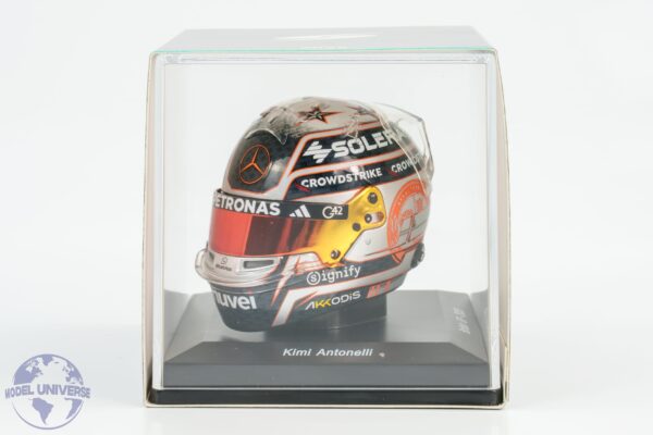 Spark - 1:5 Kimi Antonelli Mercedes British GP 2025 - Helmet Replica 9 Spark - 1:5 Kimi Antonelli Mercedes British GP 2025 - Helmet Replica