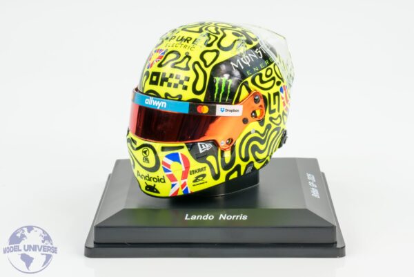 Spark - 1:5 Lando Norris McLaren British GP 2025 - Helmet Replica 11 Spark - 1:5 Lando Norris McLaren British GP 2025 - Helmet Replica