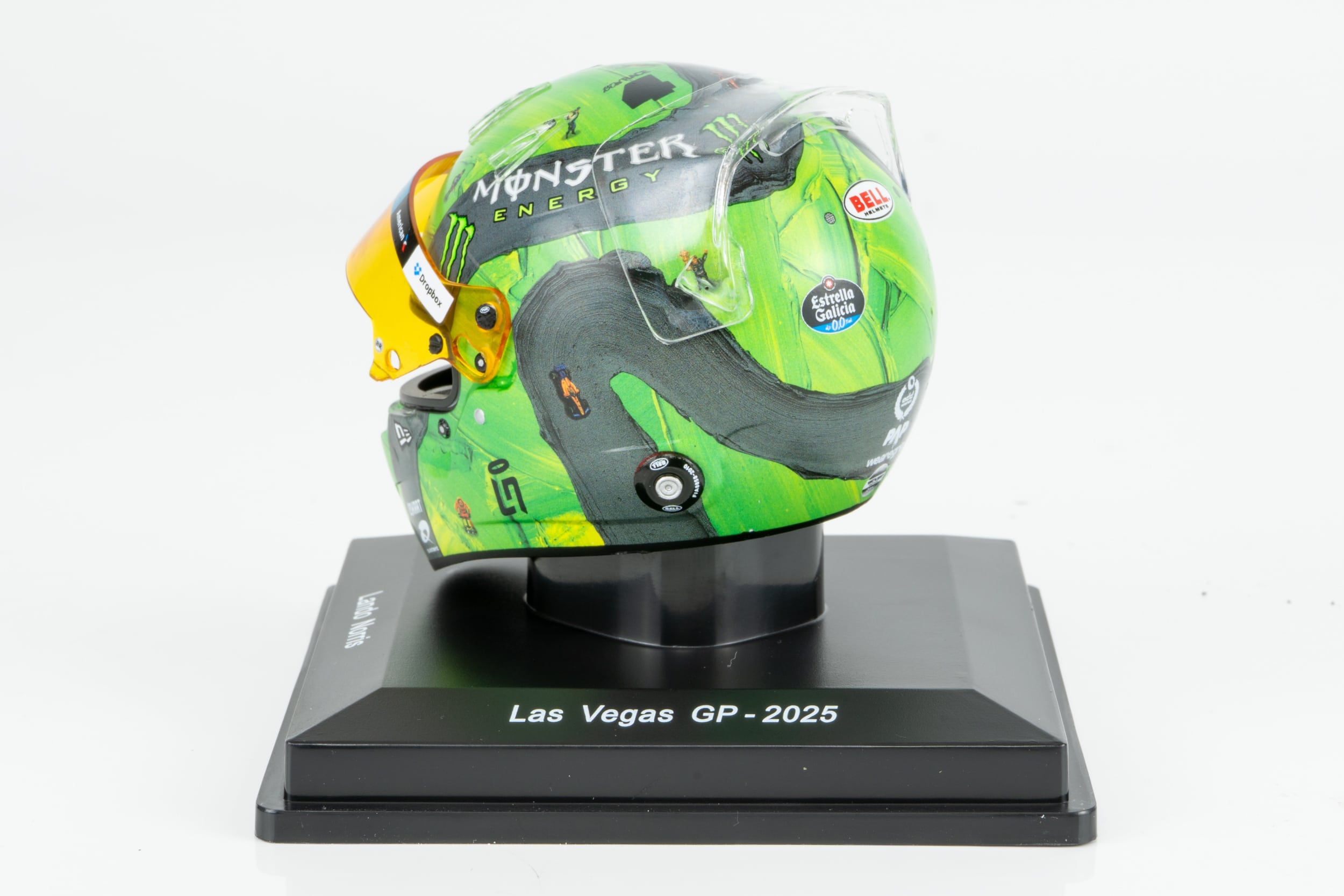 Spark - 1:5 Lando Norris F1 Las Vegas GP 2025 (5HF235) Helmet Replica 6 Spark - 1:5 Lando Norris F1 Las Vegas GP 2025 (5HF235) Helmet Replica - Image 6