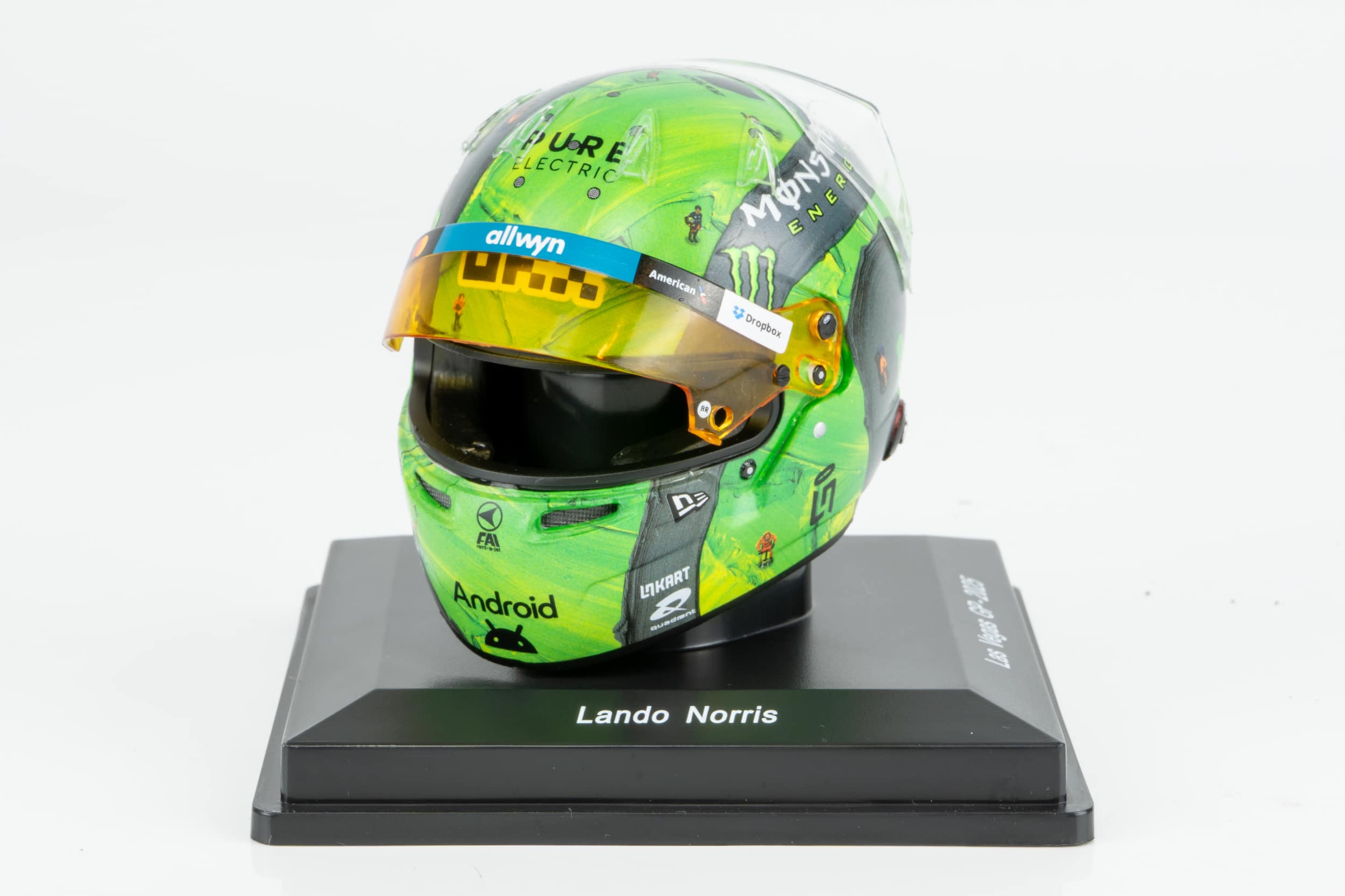 Spark - 1:5 Lando Norris F1 Las Vegas GP 2025 (5HF235) Helmet Replica 5 Spark - 1:5 Lando Norris F1 Las Vegas GP 2025 (5HF235) Helmet Replica - Image 5