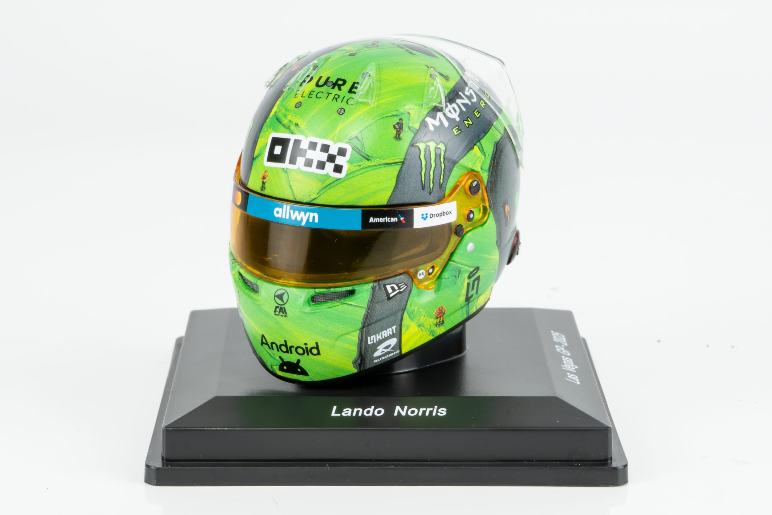 Spark - 1:5 Lando Norris F1 Las Vegas GP 2025 (5HF235) Helmet Replica 4 Spark - 1:5 Lando Norris F1 Las Vegas GP 2025 (5HF235) Helmet Replica - Image 4