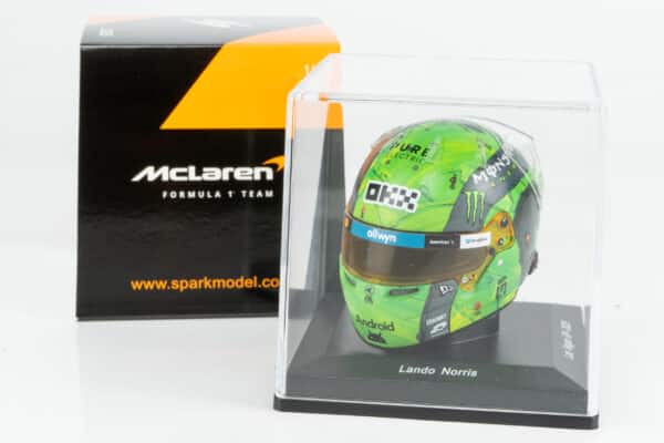 Alternative view of Spark - 1:5 Lando Norris F1 Las Vegas GP 2025 (5HF235) Helmet Replica