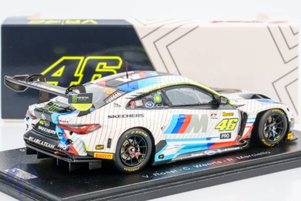 Spark - 1:43 BMW M4 GT3 No.46 Team WRT 2nd Bathurst 12h 2025 - Valentino Rossi - Limited Resin Model 7 Spark - 1:43 BMW M4 GT3 No.46 Team WRT 2nd Bathurst 12h 2025 - Valentino Rossi - Limited Resin Model