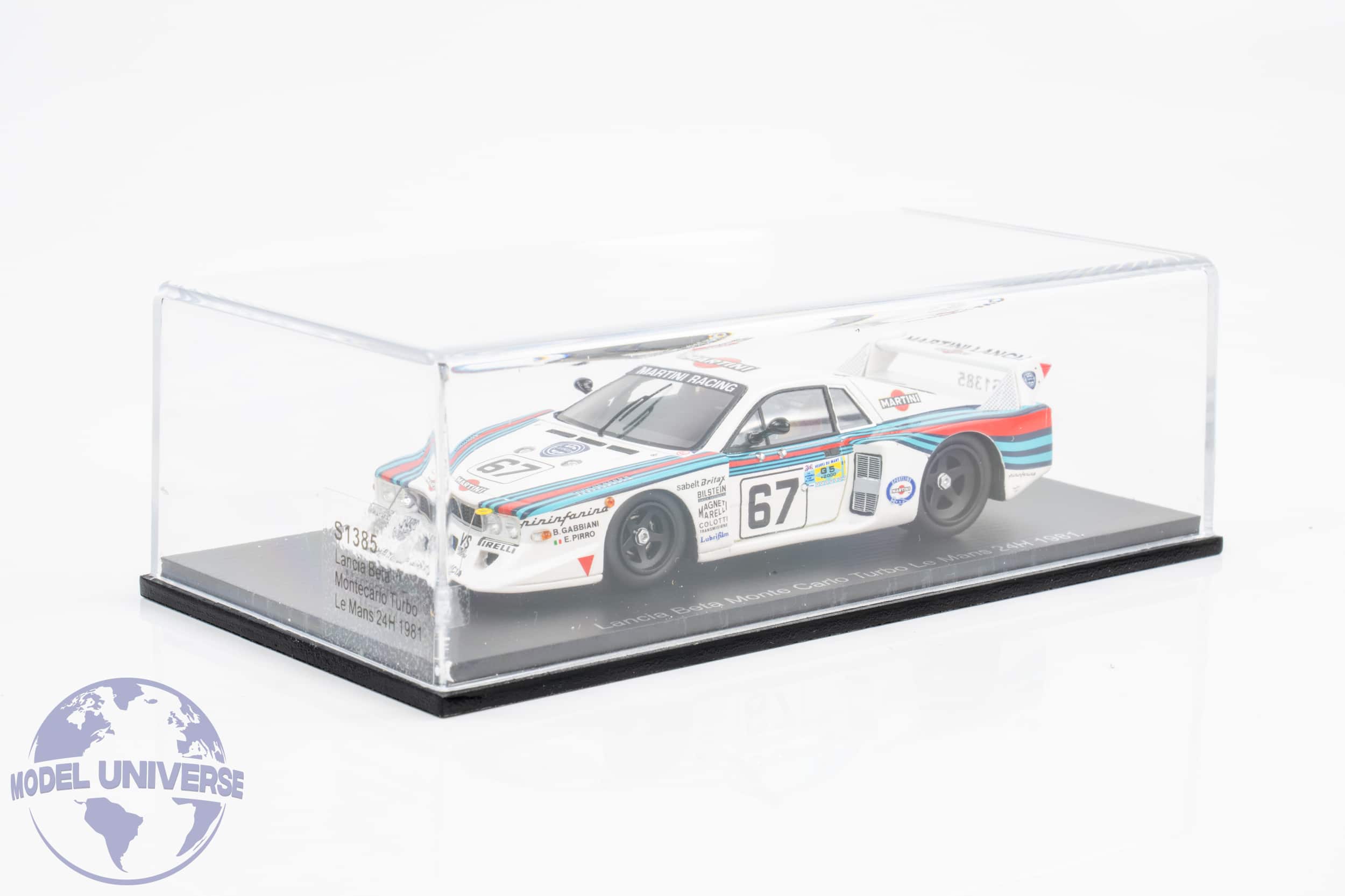 スパーク1/43 Lancia Beta Montecarlo Turbo Spark - 1:43 Lancia Beta Montecarlo Turbo Martini No.67 24h Le