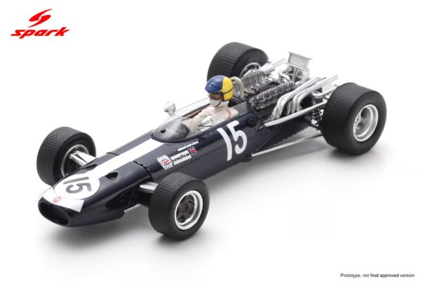 Spark 1:43 BRM P261 V12 No.15 6th Gold Cup 1968 David Hobbs (S5698) Resin Model