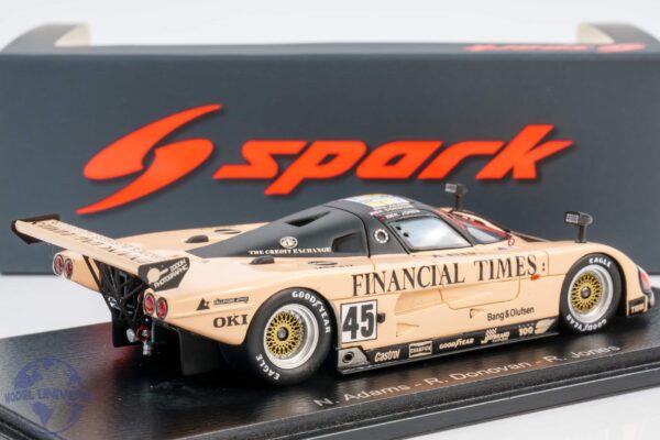 Spark - 1:43 Spice SE89 C No.45 Le Mans 24H 1991 "Financial Times" - Adams, Donovan, Jones - Resin Model 9 Spark - 1:43 Spice SE89 C No.45 Le Mans 24H 1991