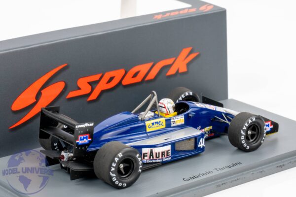 Spark - 1:43 AGS JH23B No.40 6th Mexico GP 1989 Gabriele Tarquini - Resin Model 4 Spark S7247 AGS JH23B Mexico 1989