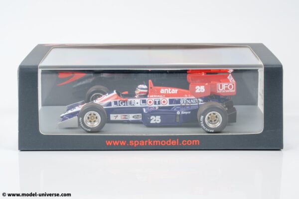 Spark - 1:43 Ligier JS23 F1 No.25 Francois Hesnault British GP 1984 - Resin Model 9 Spark S7418 Ligier JS23 British GP 1984 Francois Hesnault Resin Model 5