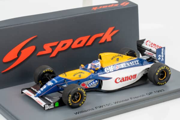 Spark - 1:43 Williams FW15C No.2 Alain Prost Winner French GP 1993 - Resin Model
