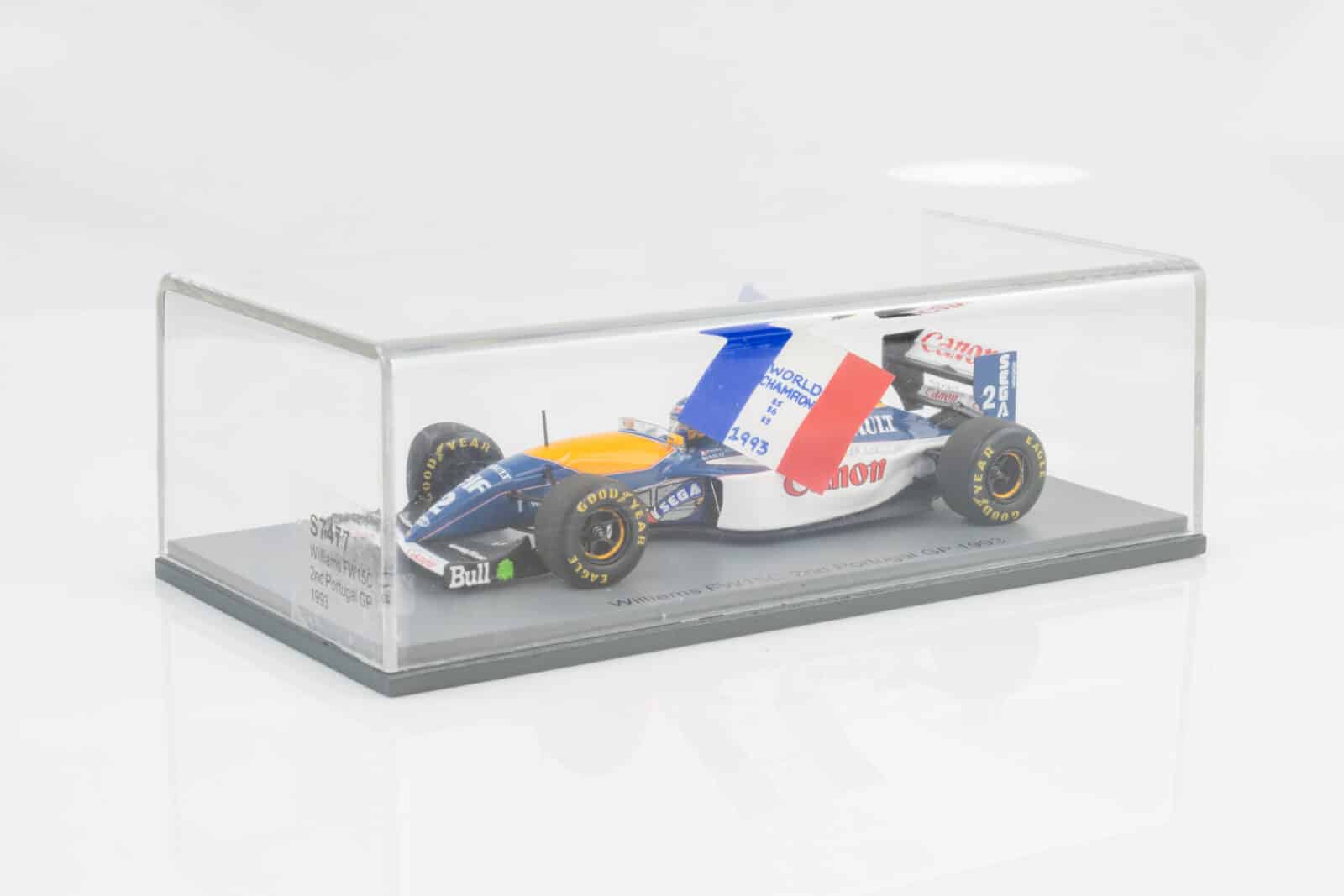 ミニカー Williams FW15C 2nd Portugal GP 1993 Spark - 1:43 Williams FW15C No.2 2nd Portugal GP 1993 Alain Prost