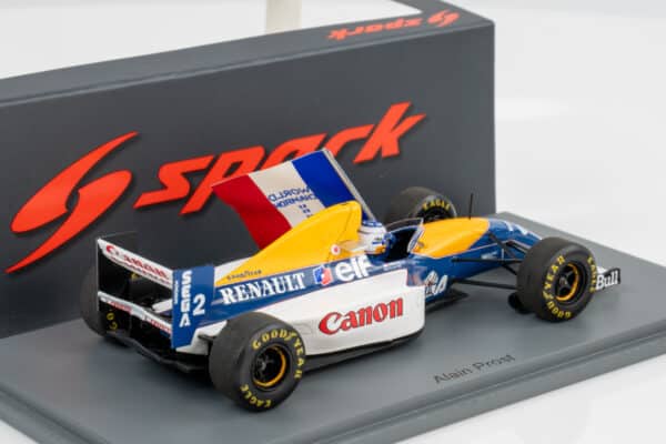 Spark - 1:43 Williams FW15C No.2 2nd Portugal GP 1993 Alain Prost with French Flag - Resin Model 4 Spark - 1:43 Williams FW15C No.2 2nd Portugal GP 1993 Alain Prost with French Flag - Resin Model