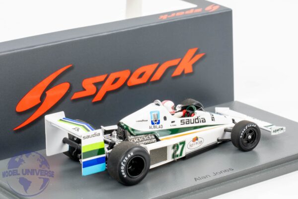 Spark - 1:43 Williams FW06 No.27 2nd US GP 1978 Alan Jones - Resin Model 4 Spark S7495 Williams FW06 US GP 1978