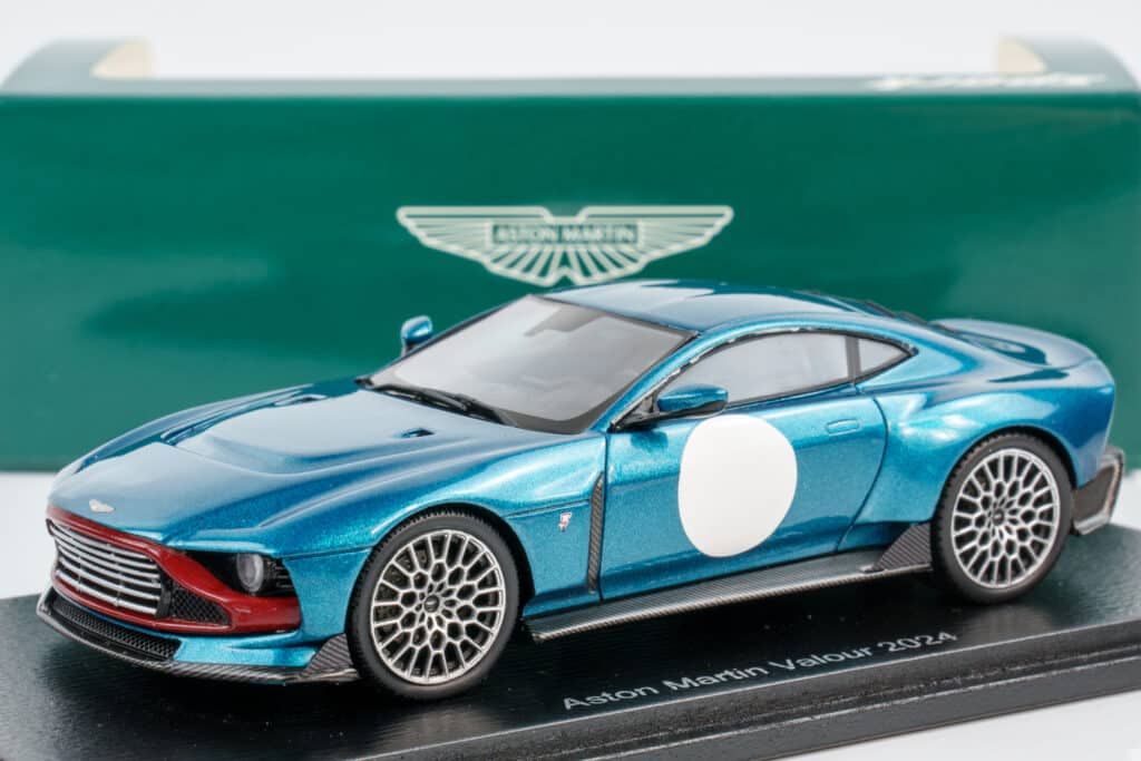 Spark Announces Several Aston Martin Models Including the Valkyrie Pro and Valiant 8 Spark - 1:43 Aston Martin Valour 2024 Blue - Resin Model