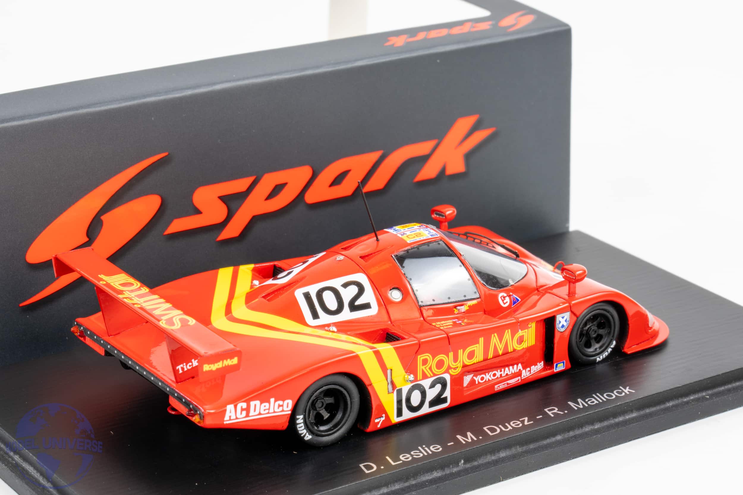 Spark - 1:43 Ecosse C 286 Royal Mail No.102 8th Le Mans 24H 1987 - D. Leslie - R. Mallock - M. Duez - Resin Model 2 Spark - 1:43 Ecosse C 286 Royal Mail No.102 8th Le Mans 24H 1987 - D. Leslie - R. Mallock - M. Duez - Resin Model