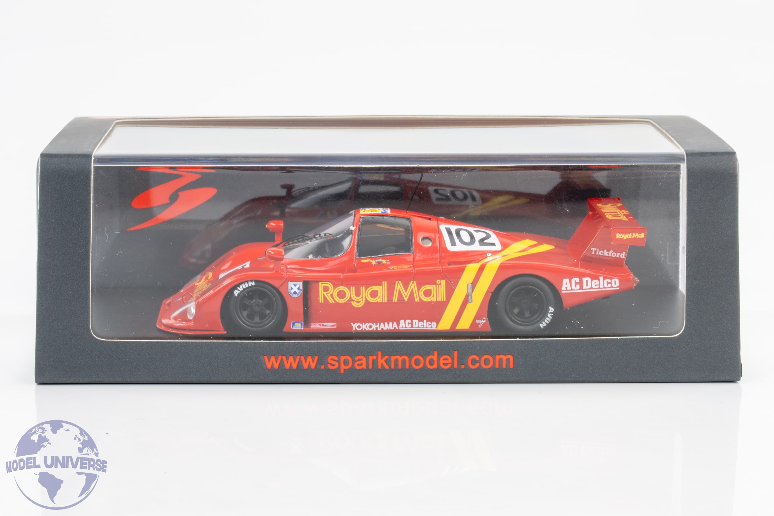 Spark - 1:43 Ecosse C 286 Royal Mail No.102 8th Le Mans 24H 1987 - D. Leslie - R. Mallock - M. Duez - Resin Model 4 Spark - 1:43 Ecosse C 286 Royal Mail No.102 8th Le Mans 24H 1987 - D. Leslie - R. Mallock - M. Duez - Resin Model
